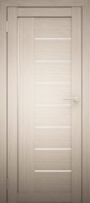 Дверь Амати-07 (белое стекло) дуб беленый