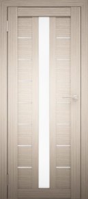 Дверь Амати-17 (белое стекло) дуб беленый