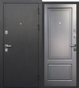 Дверь Толстяк Букле черный ясень графит эмаль